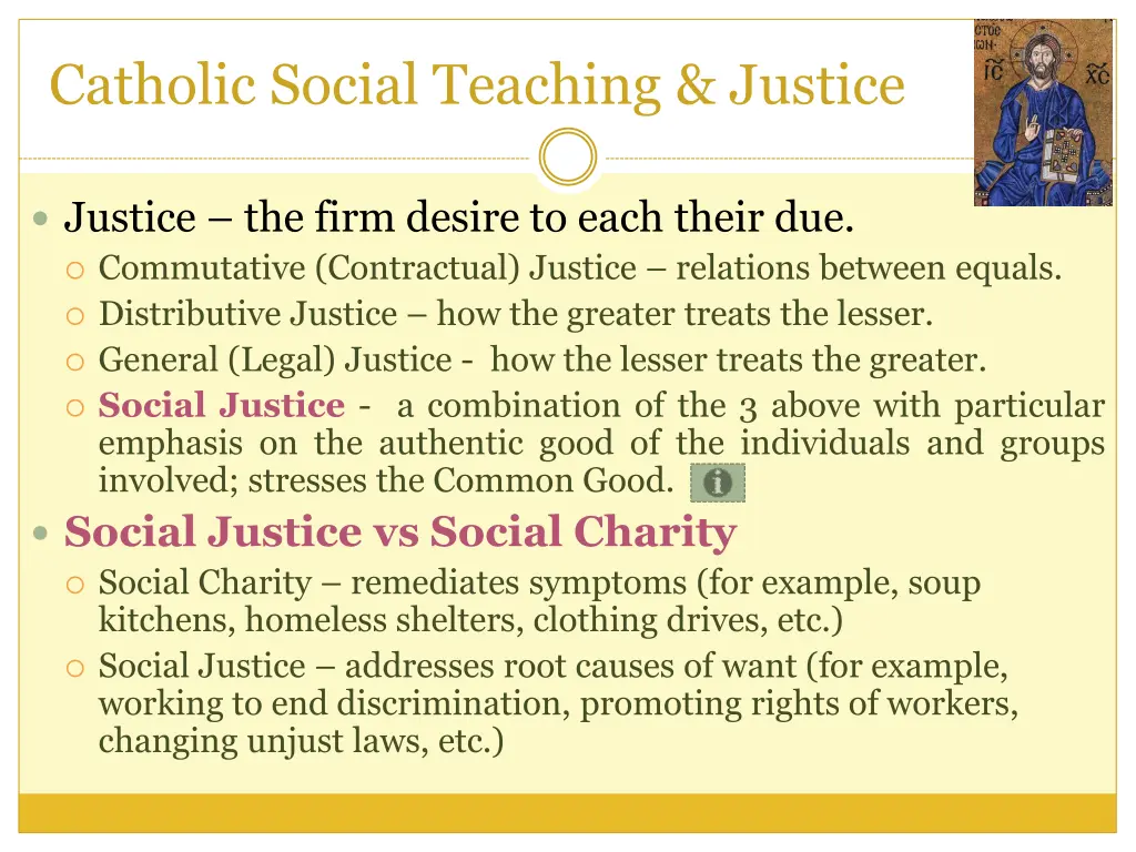 catholic social teaching justice