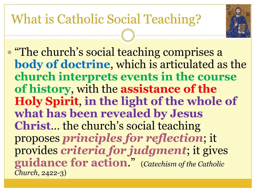 what is catholic social teaching