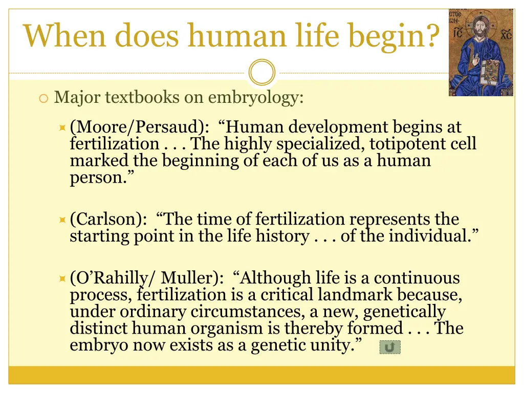 when does human life begin