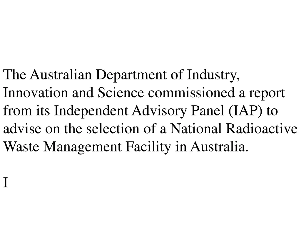 the australian department of industry innovation