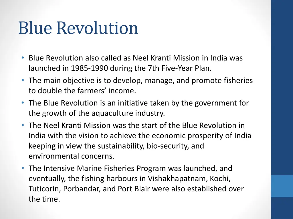 blue revolution