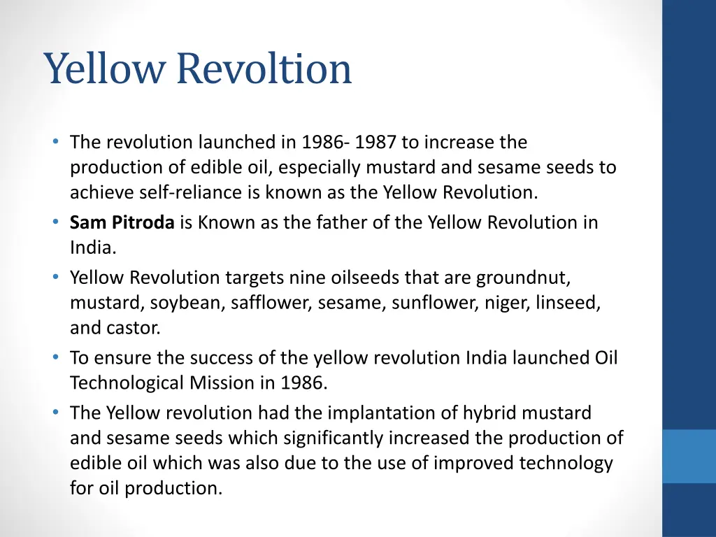 yellow revoltion