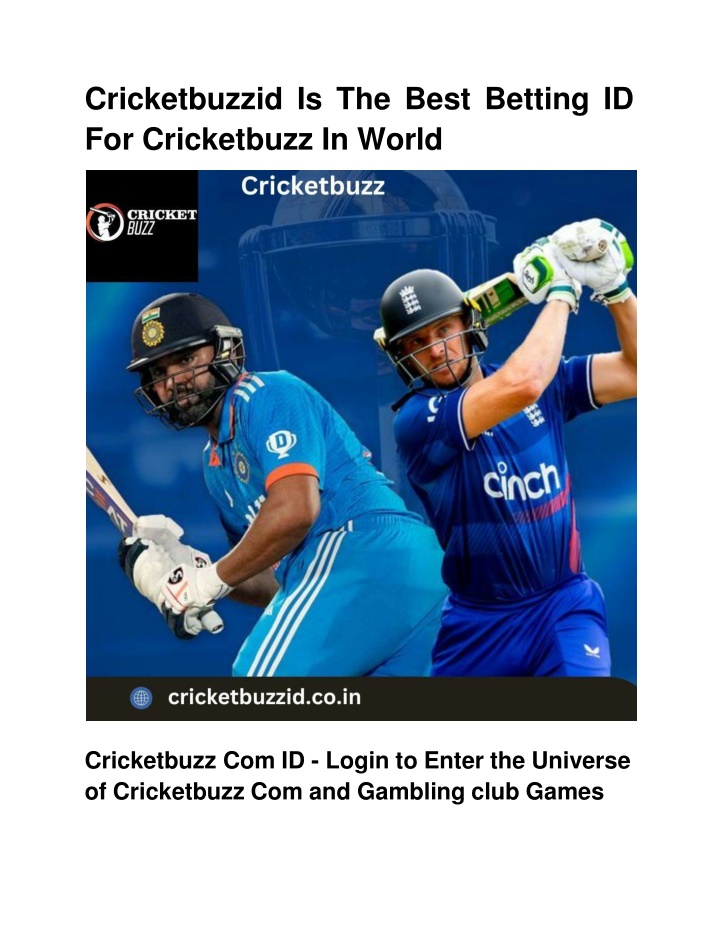 cricketbuzzid is the best betting