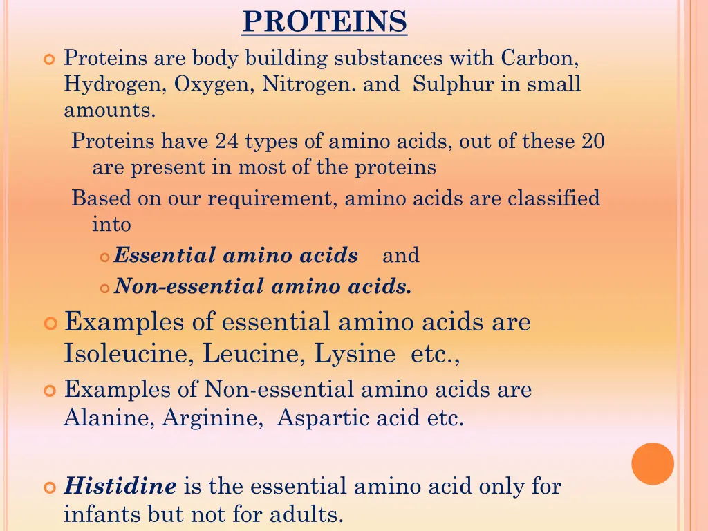 proteins