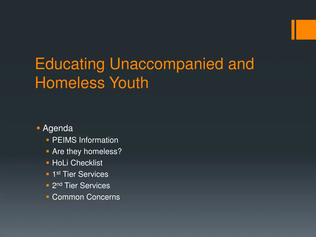 educating unaccompanied and homeless youth 2