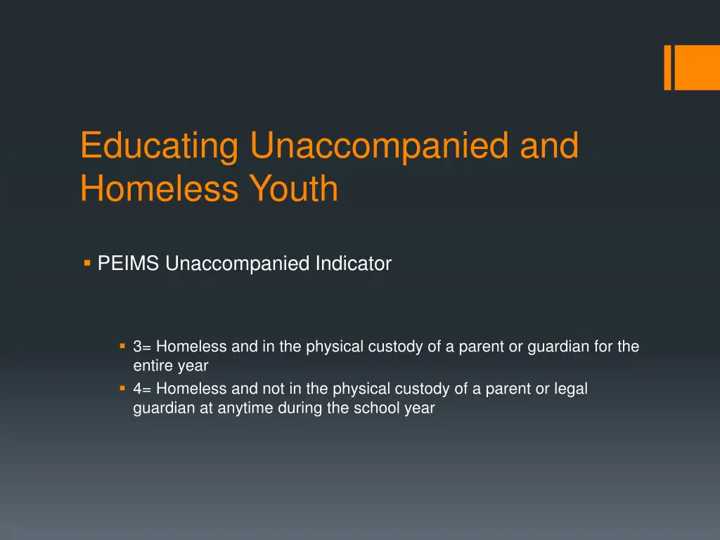 educating unaccompanied and homeless youth 5