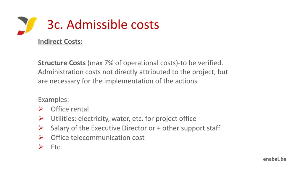 3c admissible costs 1