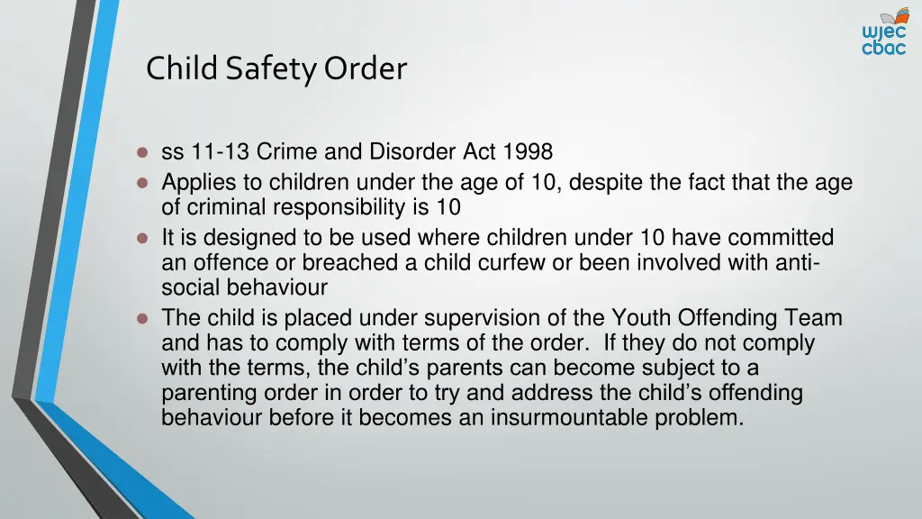 child safety order