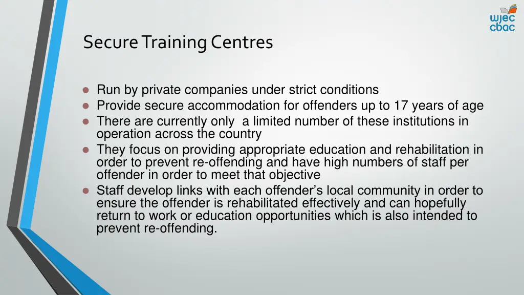 secure training centres