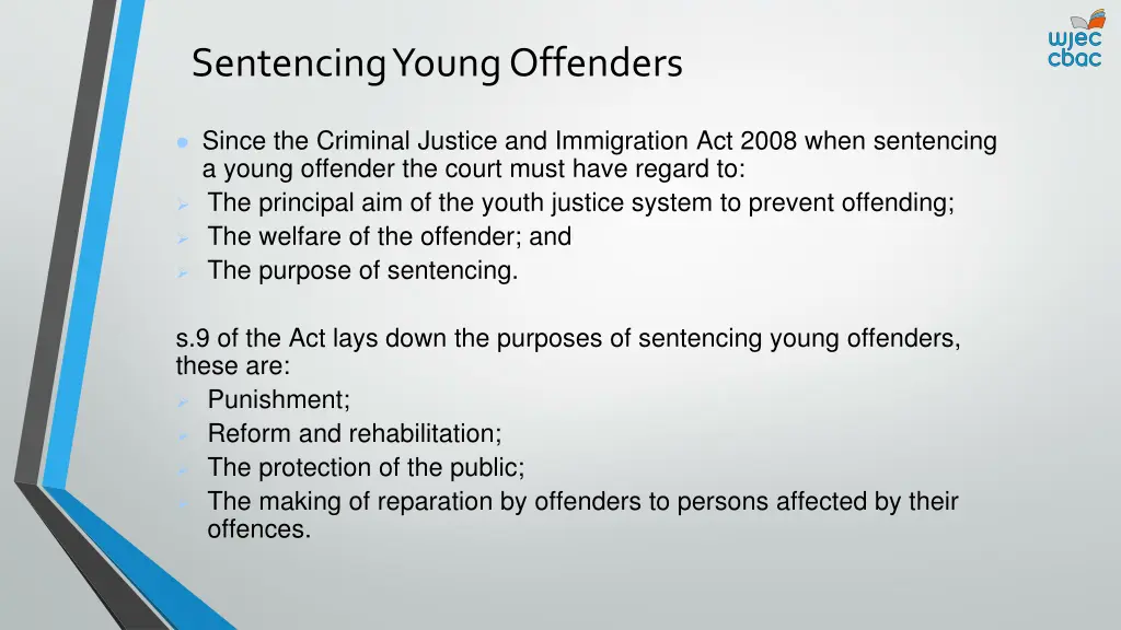 sentencing young offenders 2