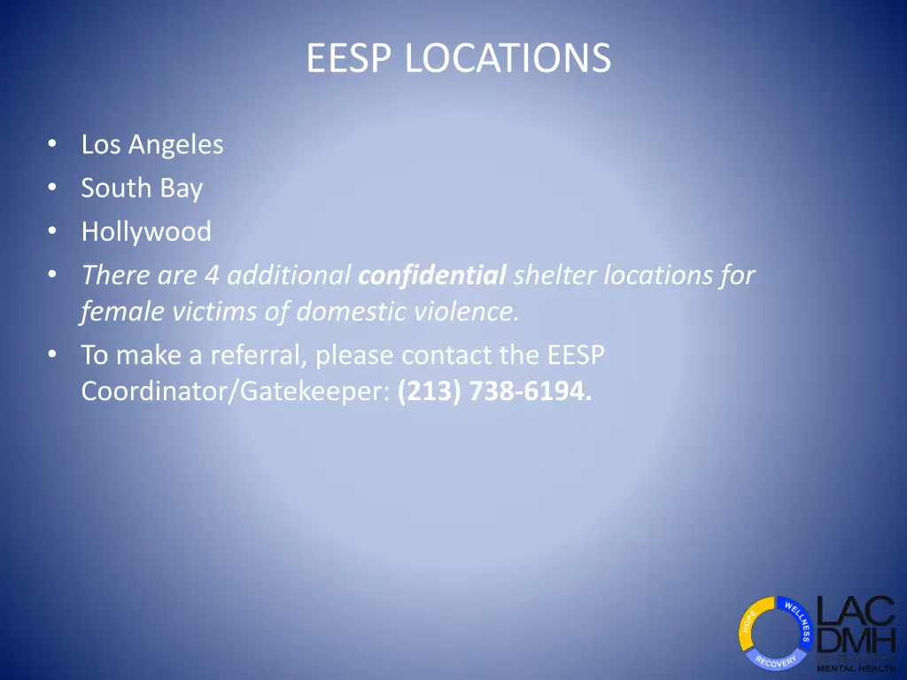 eesp locations