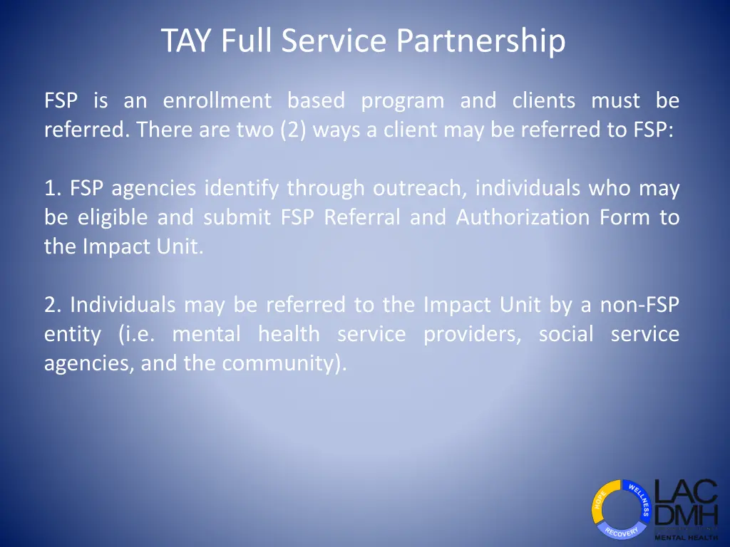 tay full service partnership 1