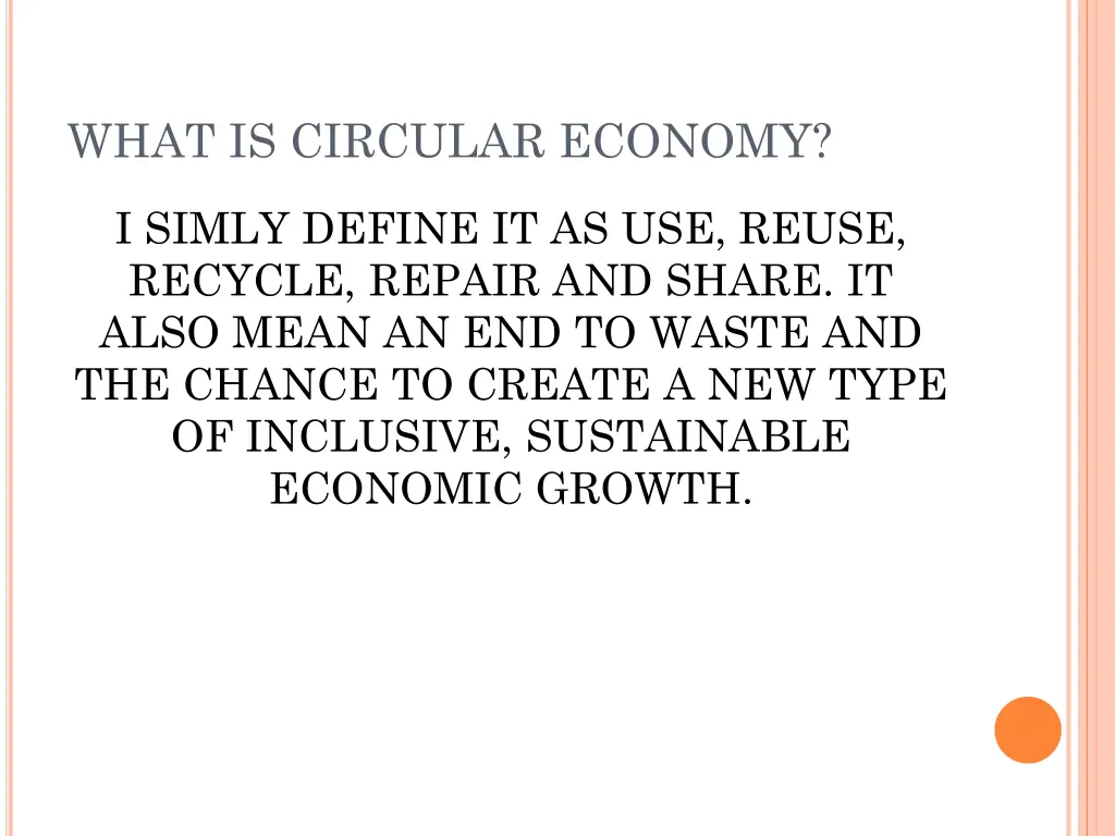 what is circular economy