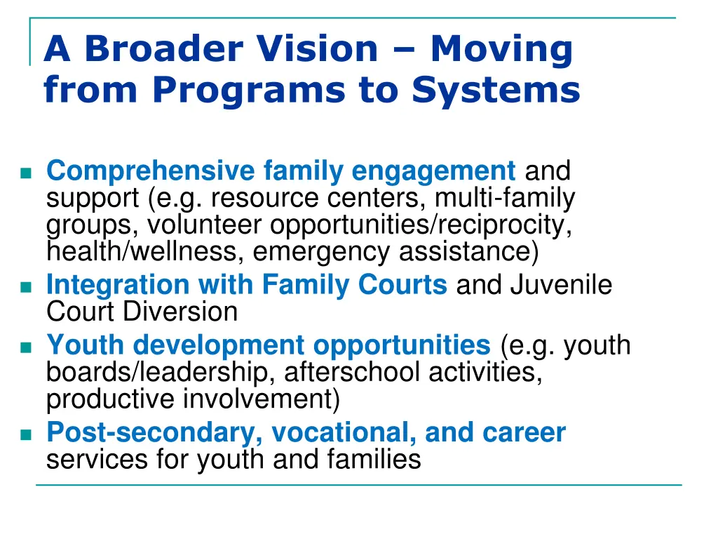 a broader vision moving from programs to systems 1