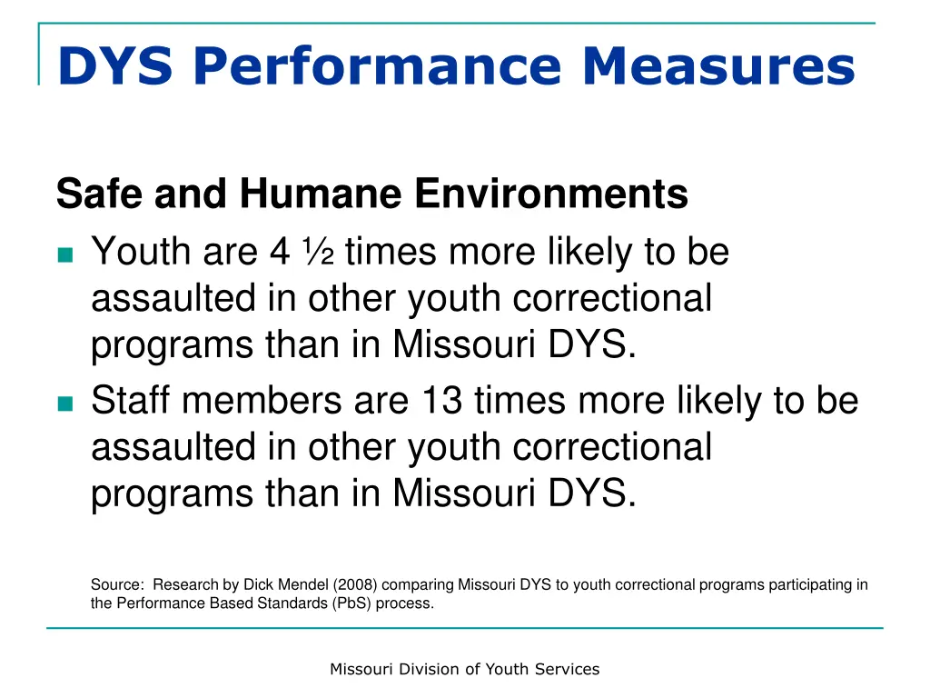 dys performance measures 2