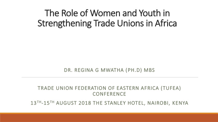 the role of women and youth in the role of women