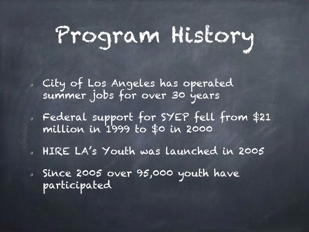 program history