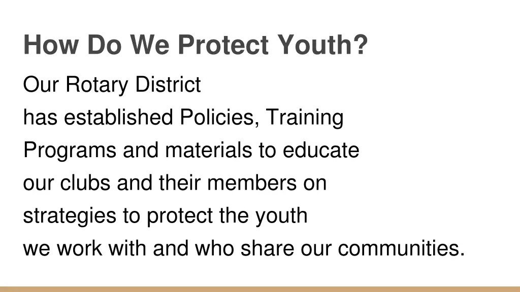 how do we protect youth