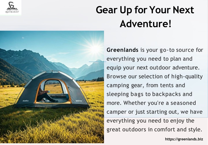 gear up for your next adventure