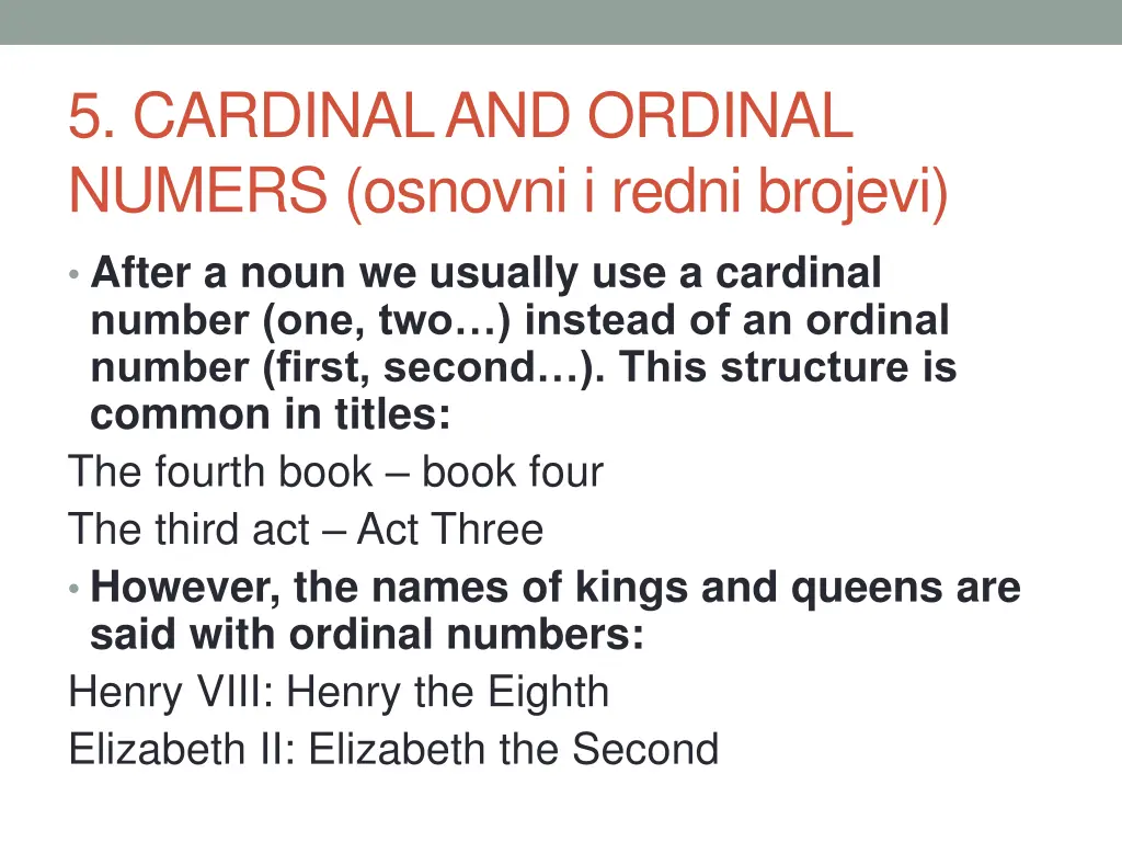 5 cardinal and ordinal numers osnovni i redni