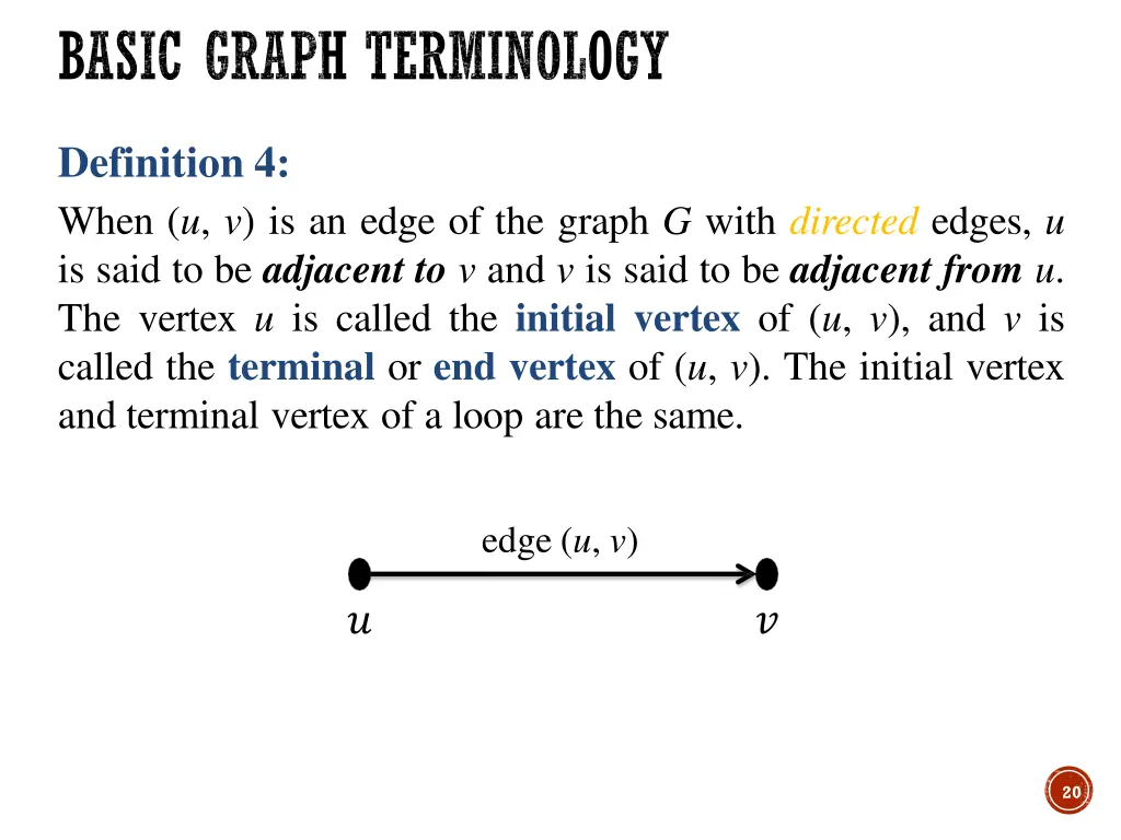 basic graph terminology 12