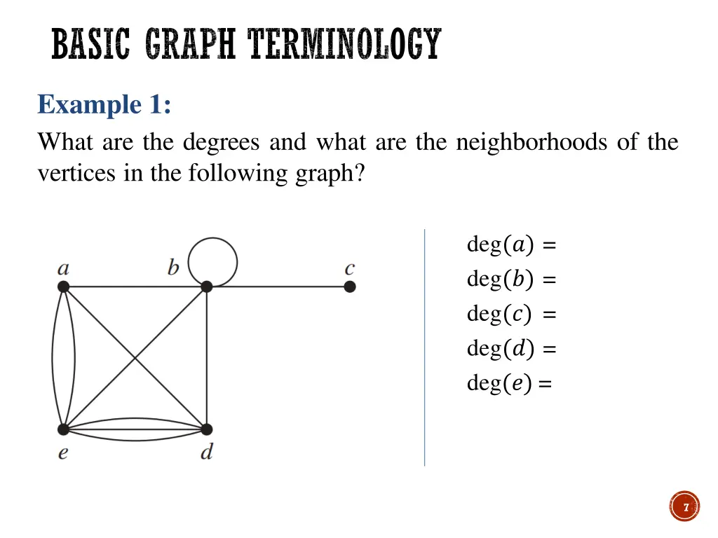 basic graph terminology 3