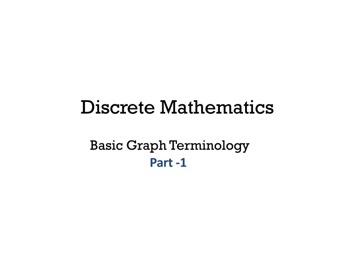 discrete mathematics