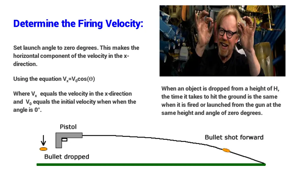 determine the firing velocity