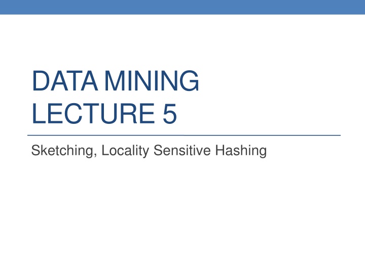 data mining lecture 5