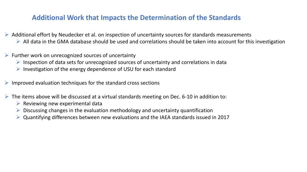 additional work that impacts the determination