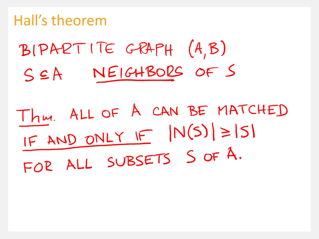 hall s theorem