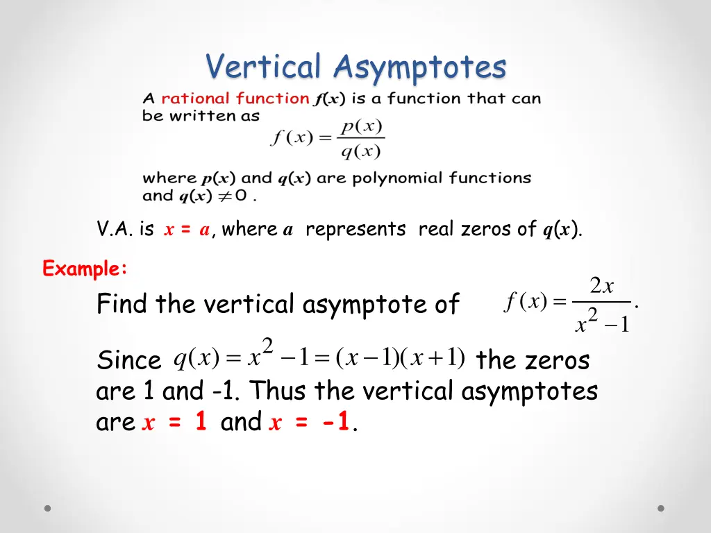 vertical asymptotes 1