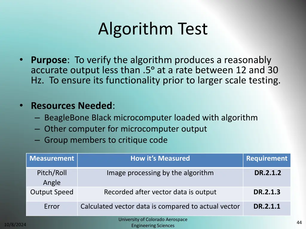 algorithm test