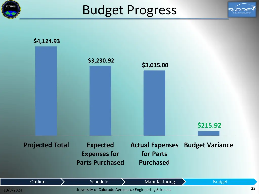 budget progress