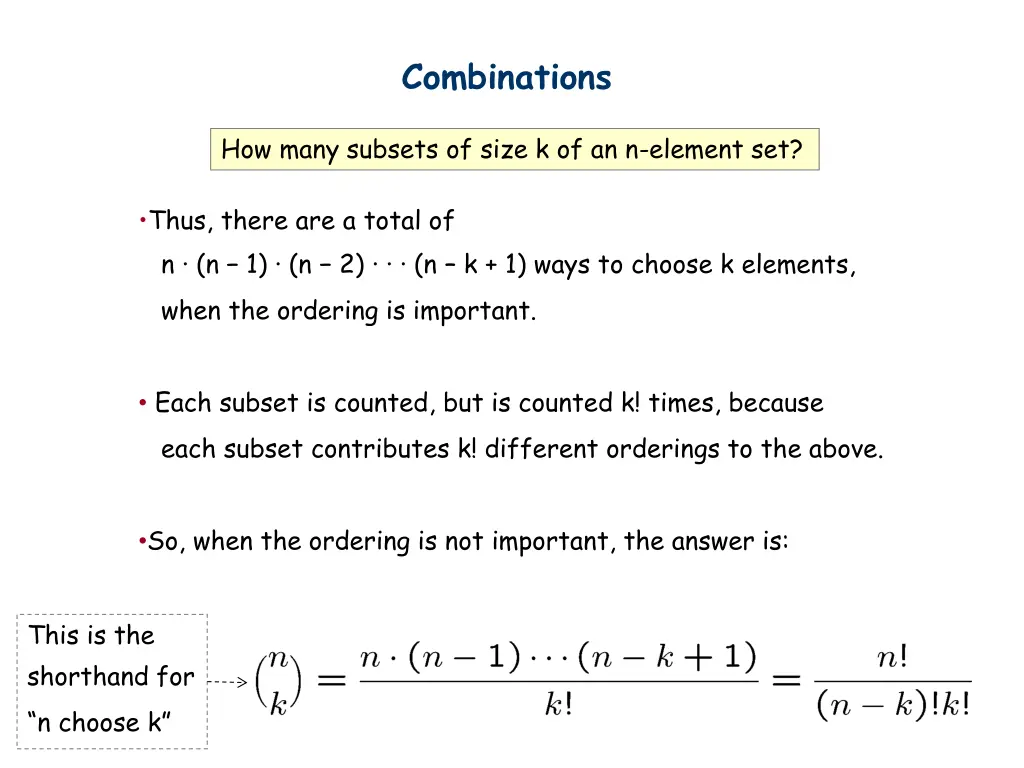 combinations 4