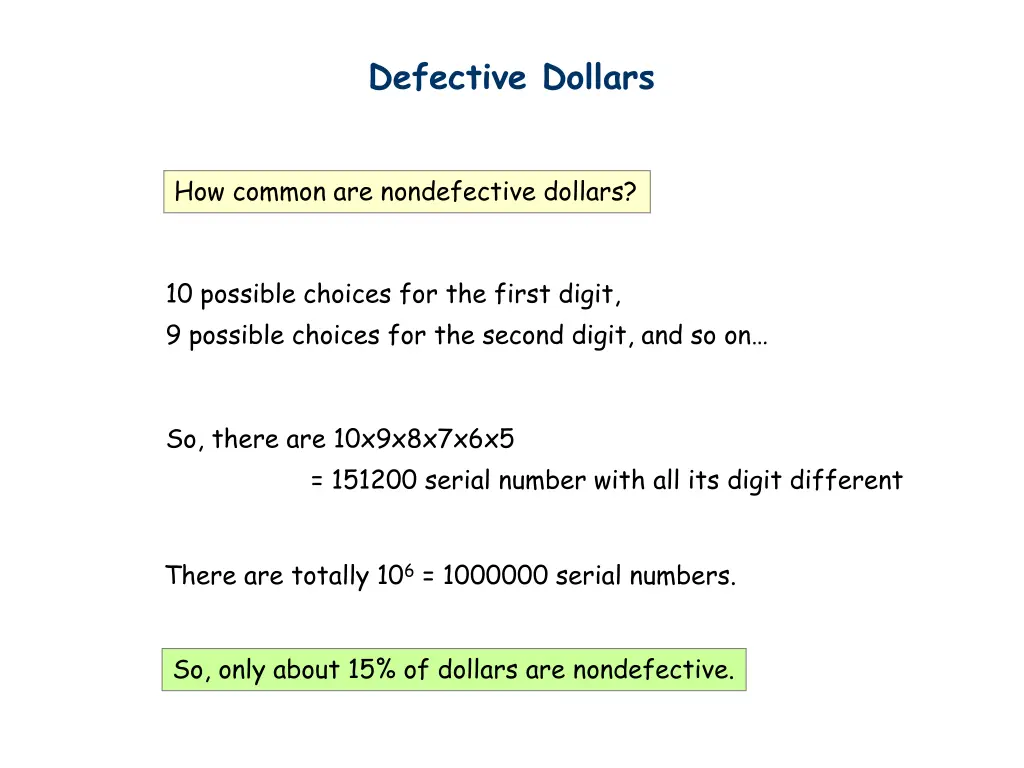 defective dollars 1