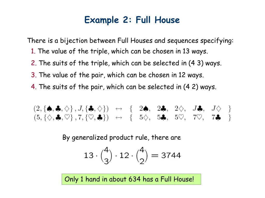 example 2 full house 1