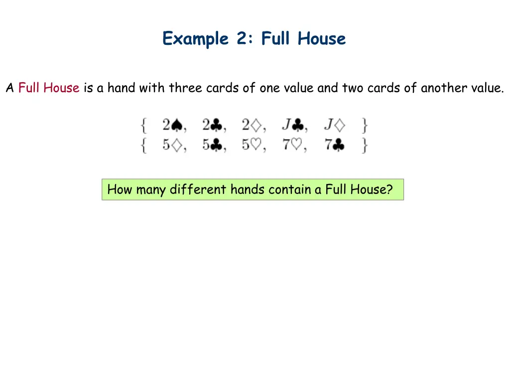 example 2 full house