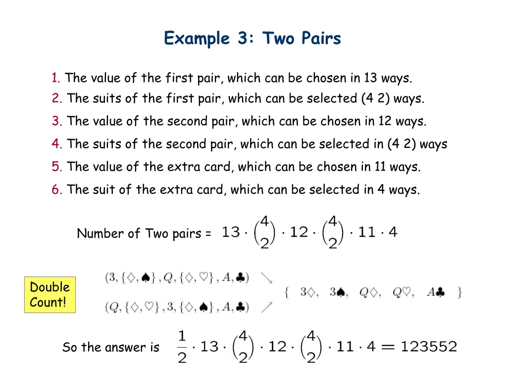 example 3 two pairs 1