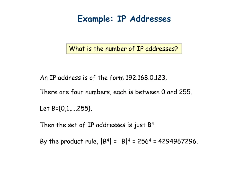 example ip addresses