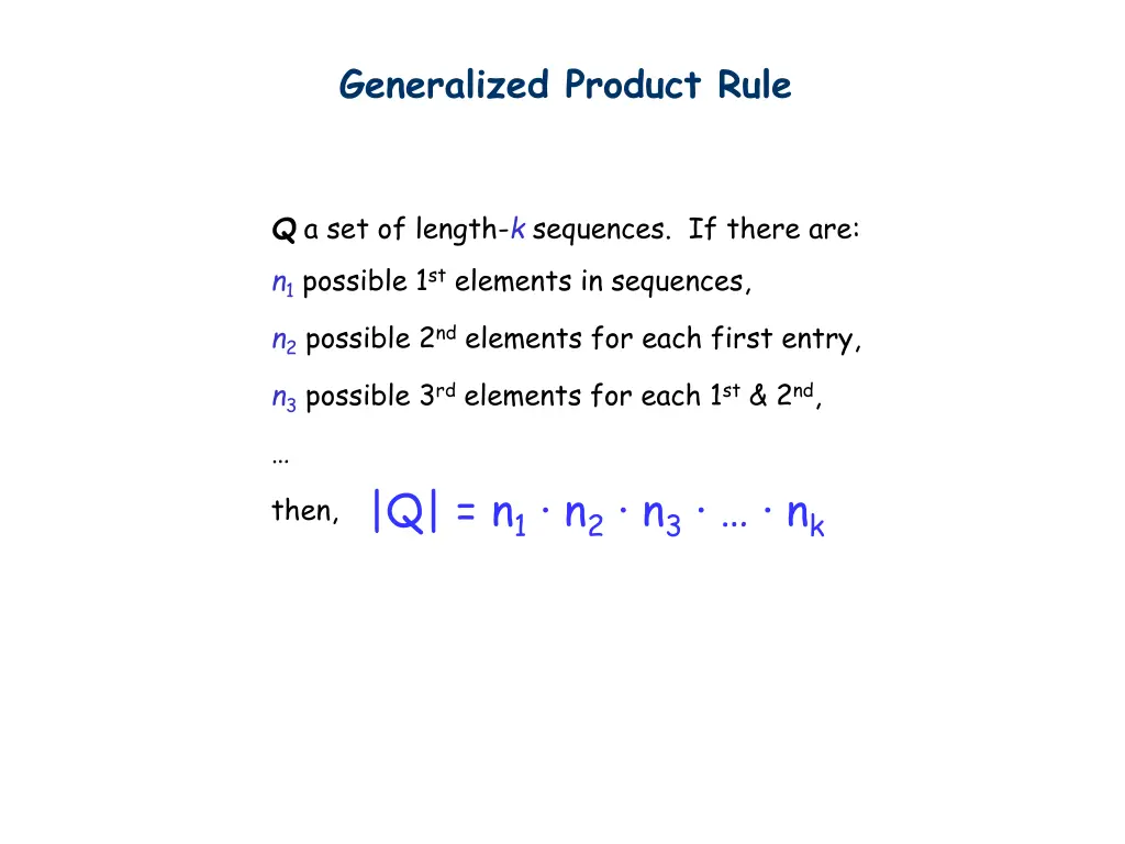 generalized product rule