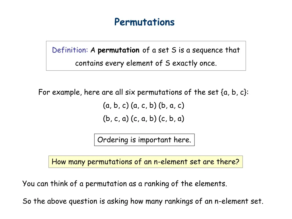 permutations