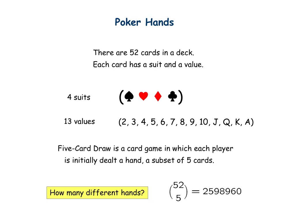 poker hands