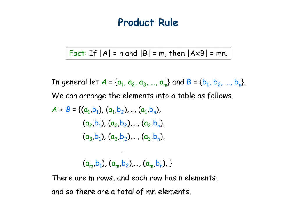 product rule 1