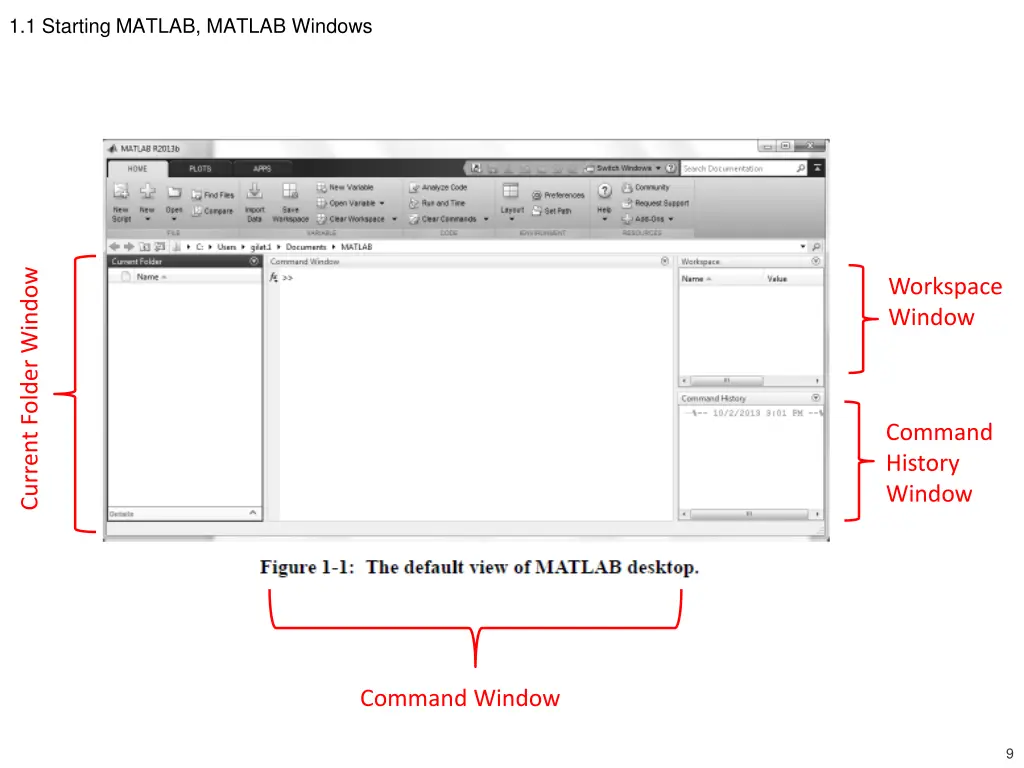 1 1 starting matlab matlab windows