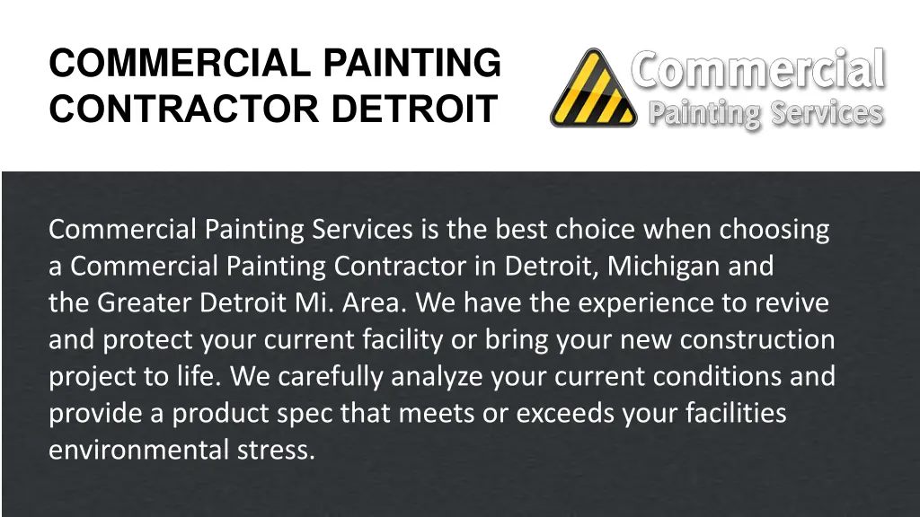 commercial painting contractor detroit