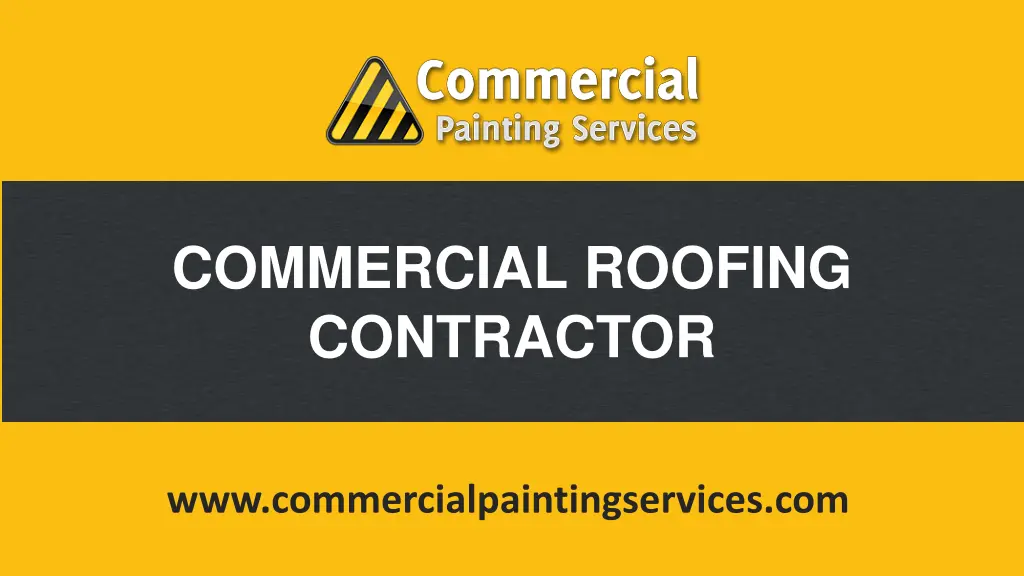 commercial roofing contractor