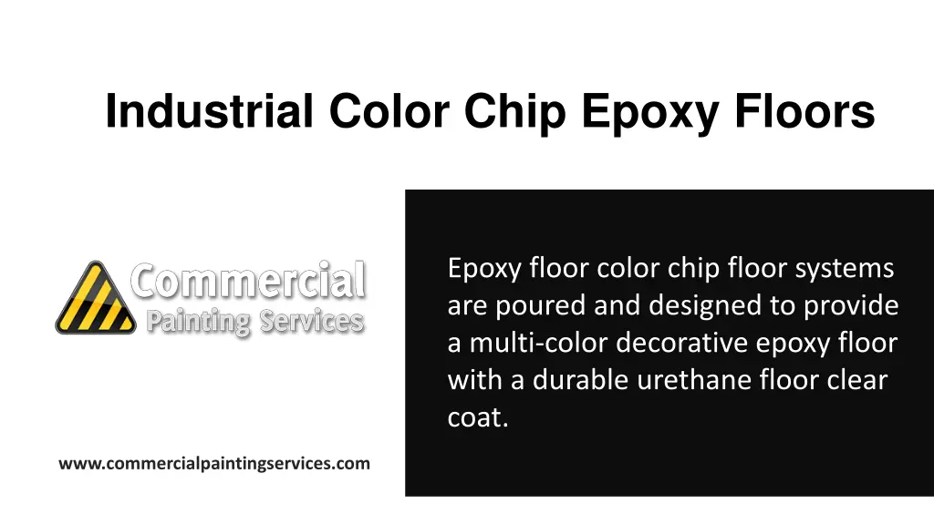 industrial color chip epoxy floors