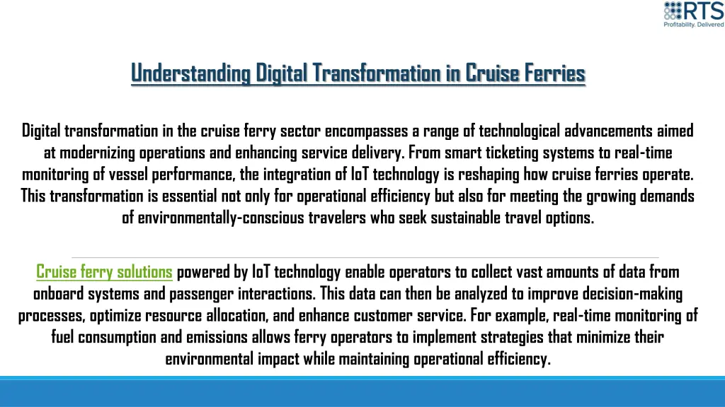 understanding digital transformation in cruise