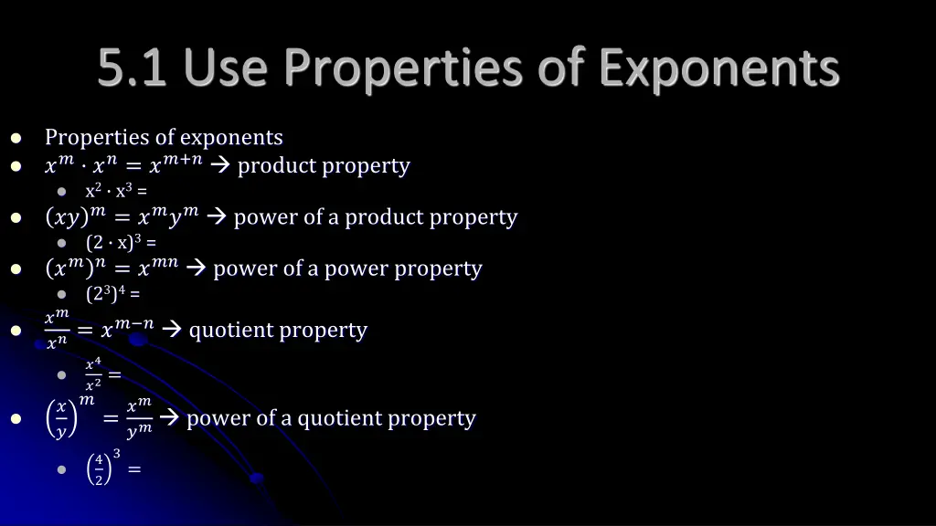 5 1 use properties of exponents 2